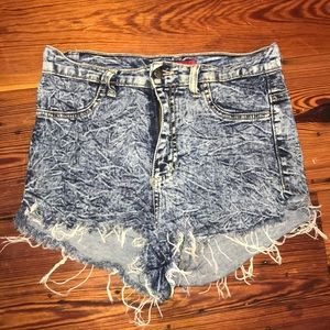 GJG denim high rise shorts